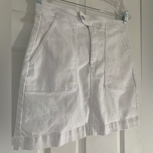Banana Republic Factory Store Women White Denim Skirt Size 4